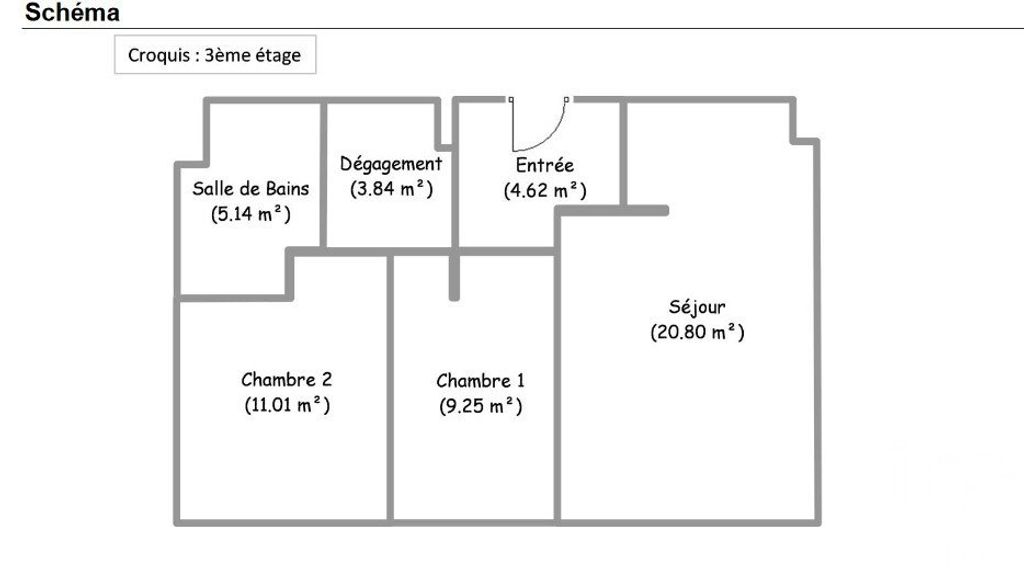 Achat appartement à vendre 3 pièces 55 m² - Mantes-la-Ville