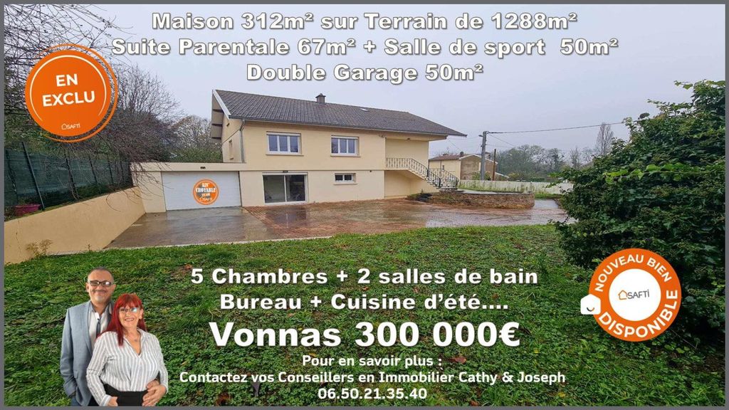 Achat maison à vendre 7 chambres 312 m² - Vonnas