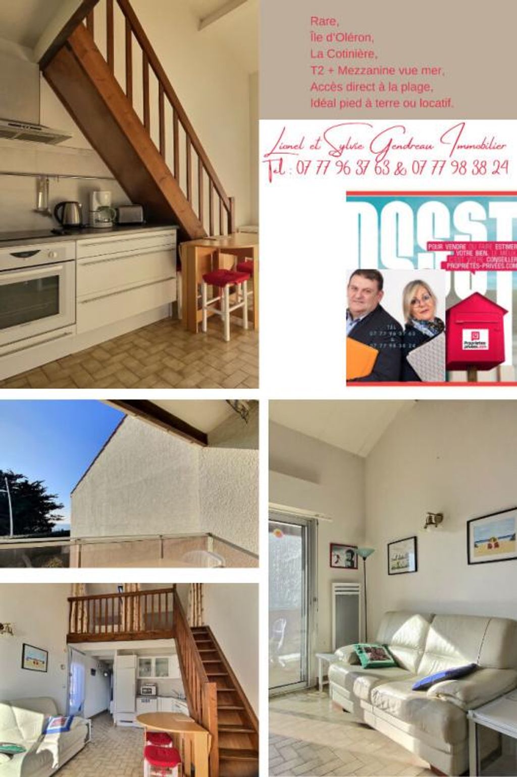 Achat appartement à vendre 2 pièces 39 m² - Saint-Pierre-d'Oléron