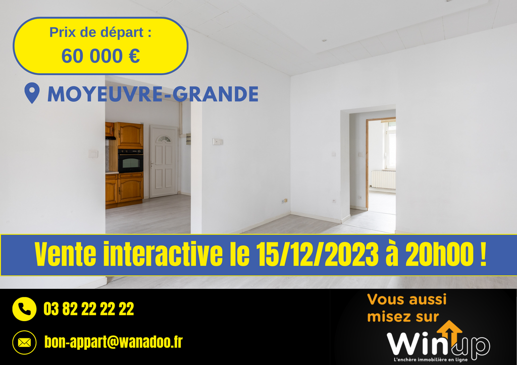 Achat appartement à vendre 3 pièces 85 m² - Moyeuvre-Grande