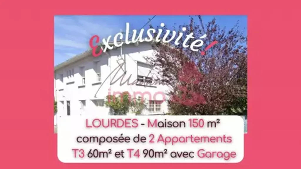 Achat maison à vendre 5 chambres 150 m² - Lourdes