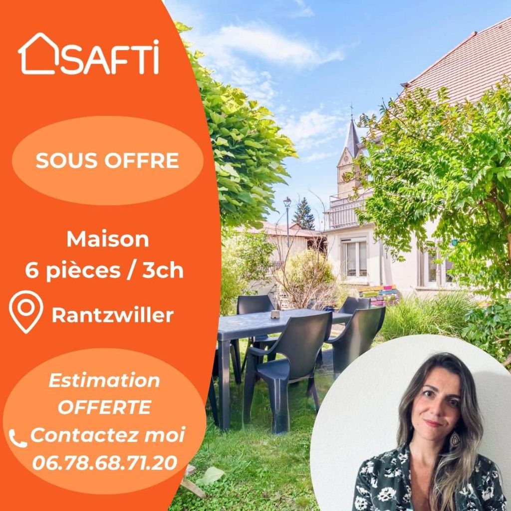 Achat maison à vendre 3 chambres 131 m² - Mulhouse