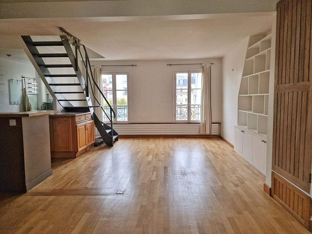 Achat duplex à vendre 3 pièces 70 m² - Paris 18ème arrondissement