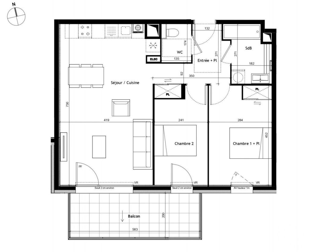 Achat appartement à vendre 3 pièces 67 m² - Sciez