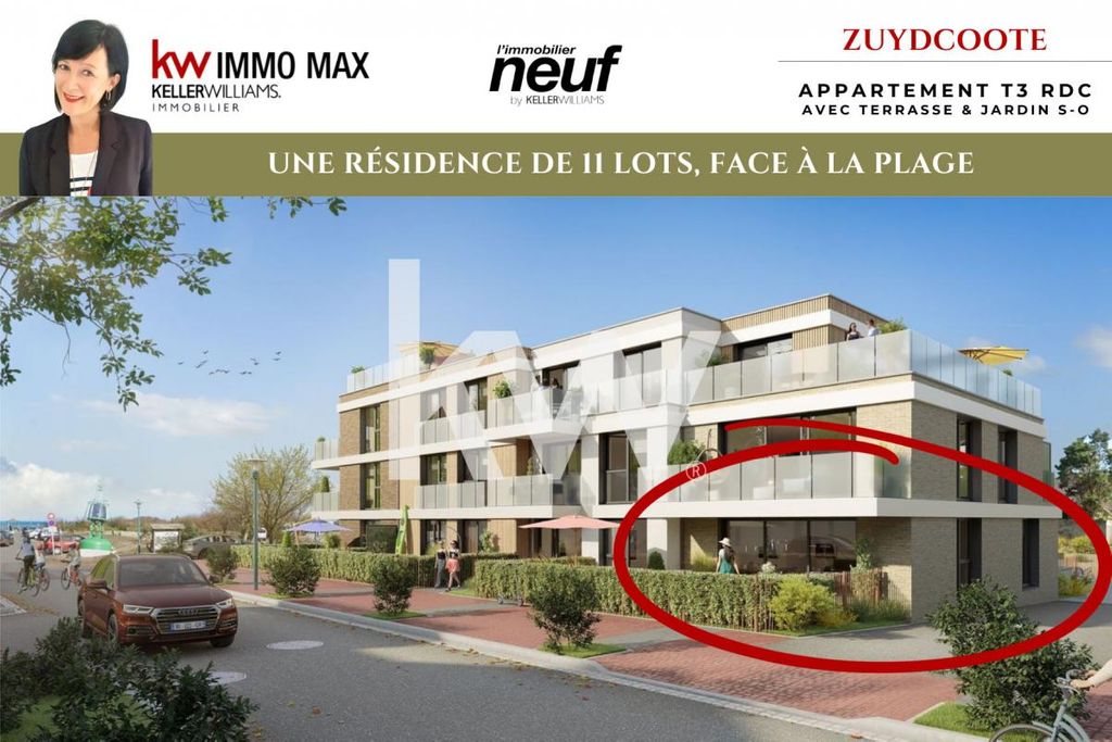 Achat appartement à vendre 3 pièces 59 m² - Zuydcoote