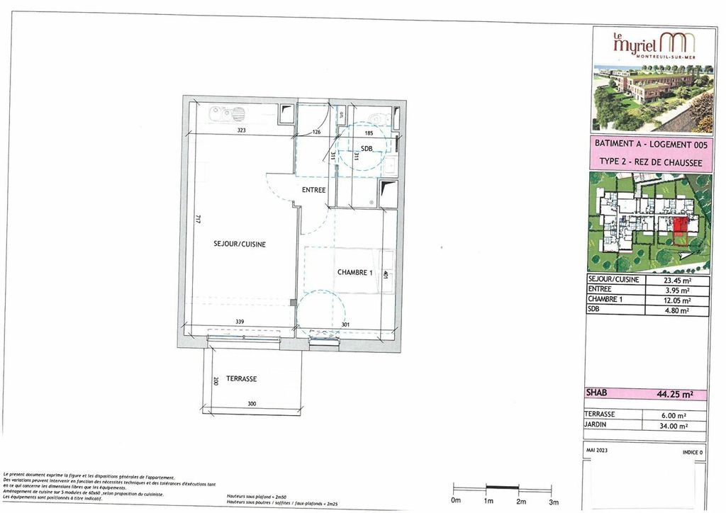 Achat appartement à vendre 2 pièces 44 m² - Montreuil