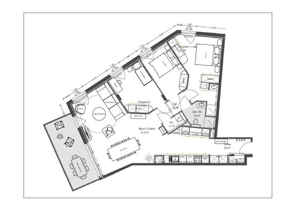 Achat appartement à vendre 4 pièces 94 m² - Ornex