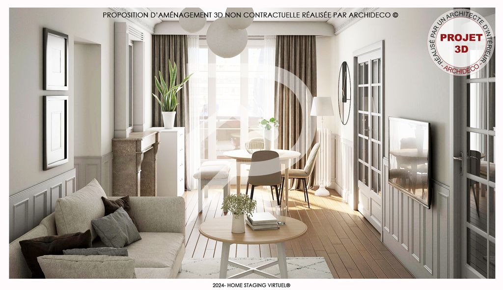 Achat appartement à vendre 2 pièces 48 m² - Levallois-Perret