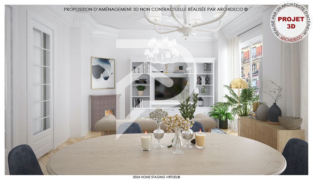 Achat appartement à vendre 3 pièces 77 m² - Paris 15ème arrondissement