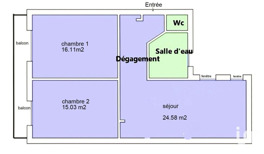 Achat appartement à vendre 3 pièces 68 m² - Paris 11ème arrondissement