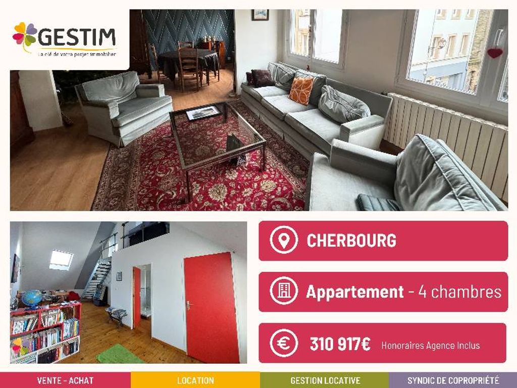 Achat triplex à vendre 6 pièces 161 m² - Cherbourg-en-Cotentin