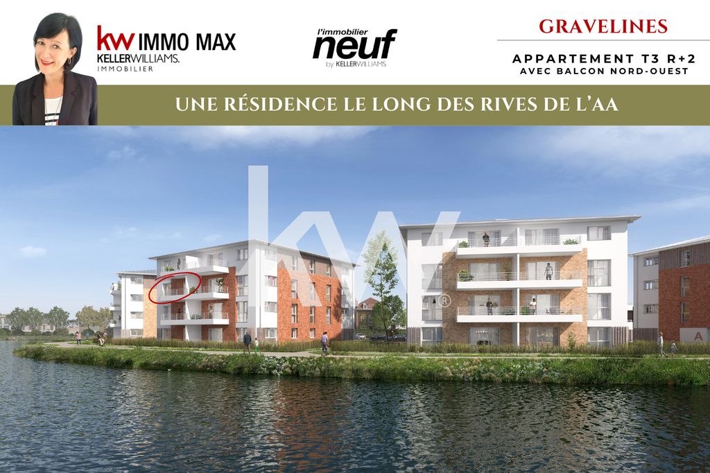 Achat appartement à vendre 3 pièces 66 m² - Gravelines