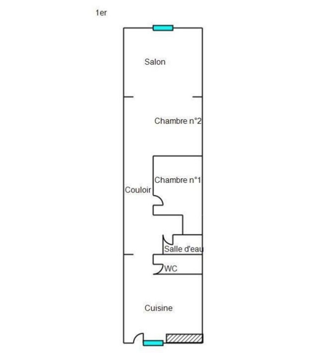 Achat appartement à vendre 3 pièces 57 m² - Dole