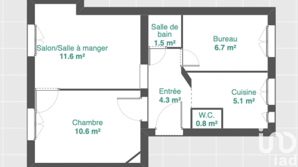 Achat appartement à vendre 3 pièces 40 m² - Clichy