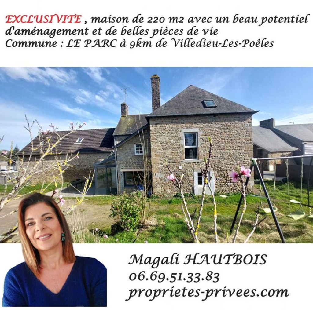 Achat maison à vendre 4 chambres 220 m² - Villedieu-les-Poêles-Rouffigny