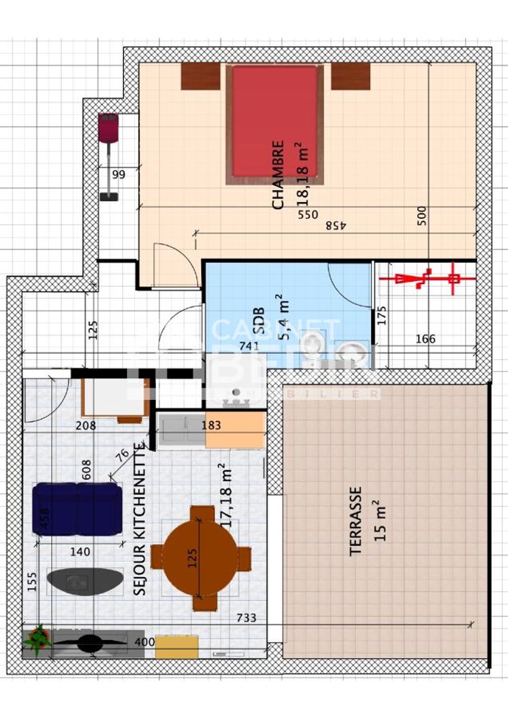 Achat appartement à vendre 2 pièces 50 m² - Le Haillan