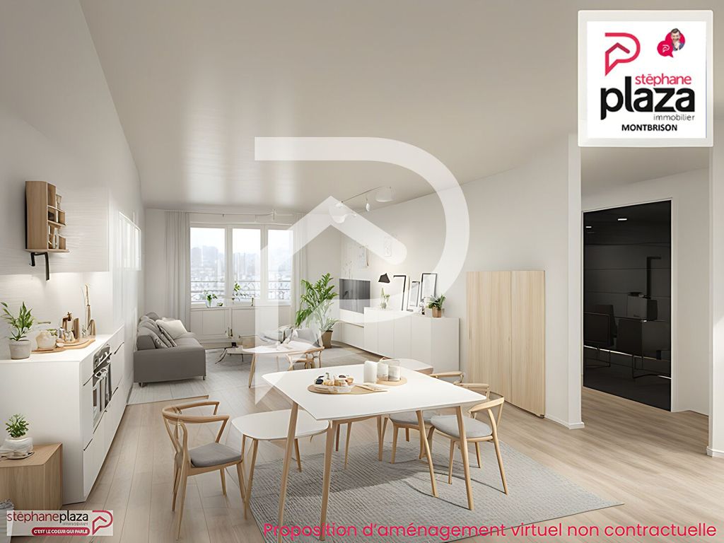 Achat appartement à vendre 3 pièces 66 m² - Montbrison