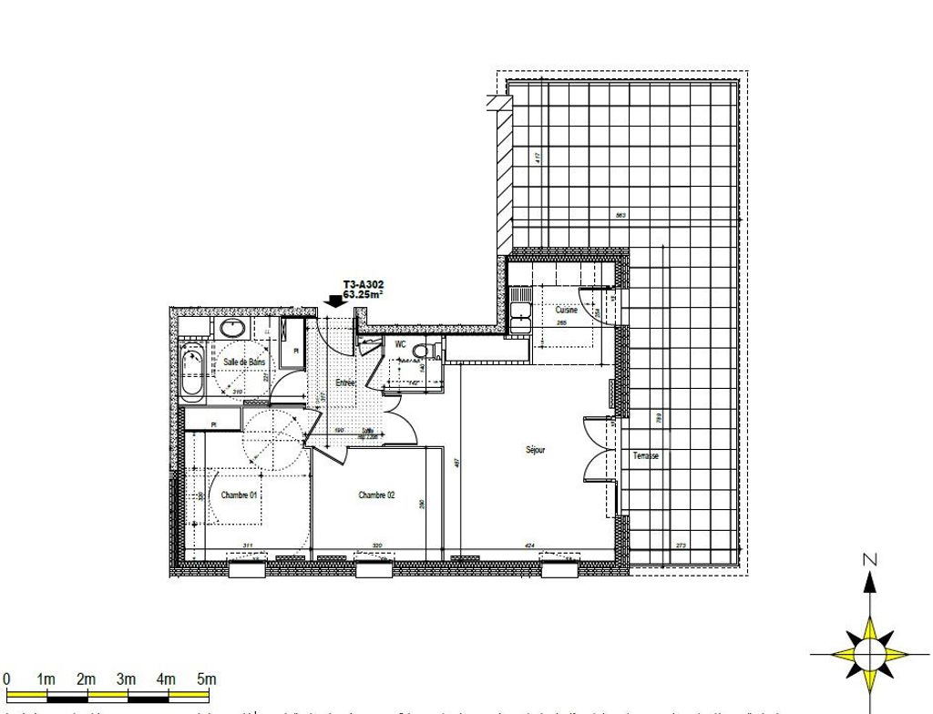 Achat appartement à vendre 3 pièces 63 m² - Dijon