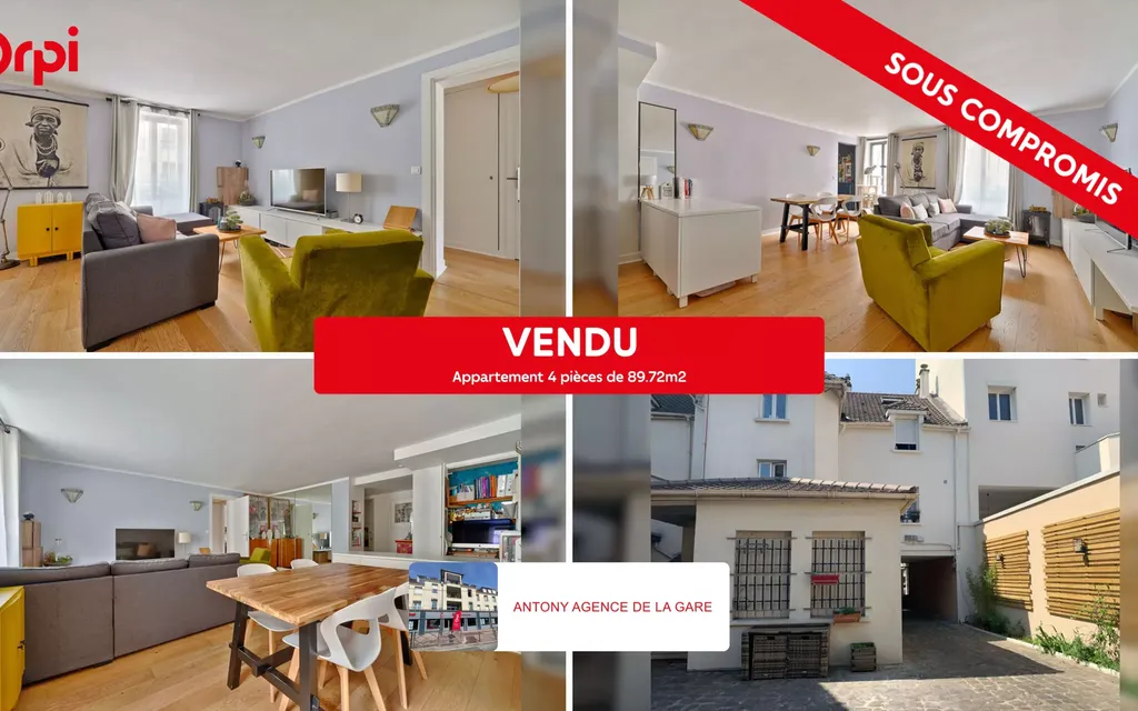 Achat appartement à vendre 4 pièces 90 m² - Antony