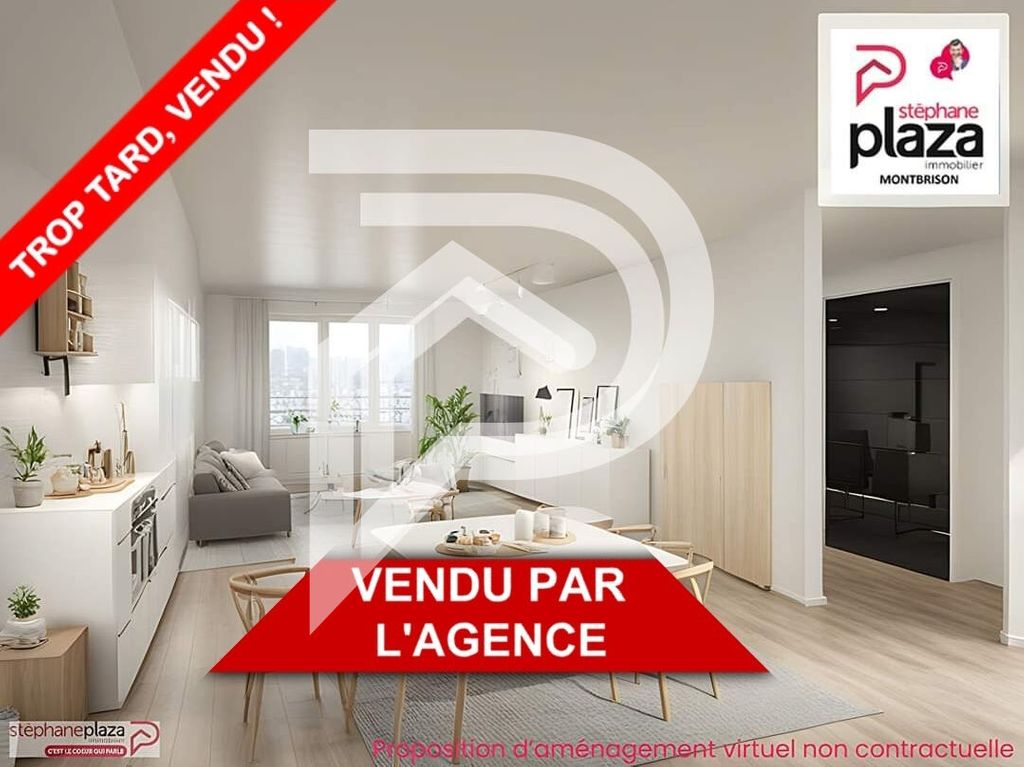 Achat appartement à vendre 3 pièces 66 m² - Montbrison