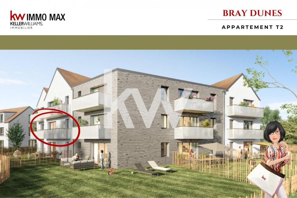 Achat appartement à vendre 2 pièces 37 m² - Bray-Dunes