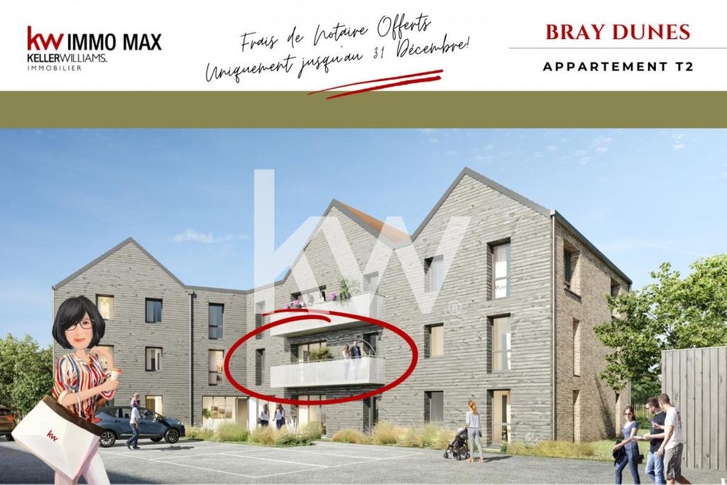 Achat appartement à vendre 2 pièces 48 m² - Bray-Dunes