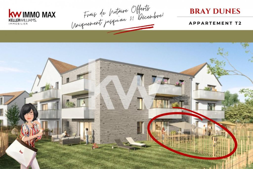 Achat appartement à vendre 2 pièces 40 m² - Bray-Dunes