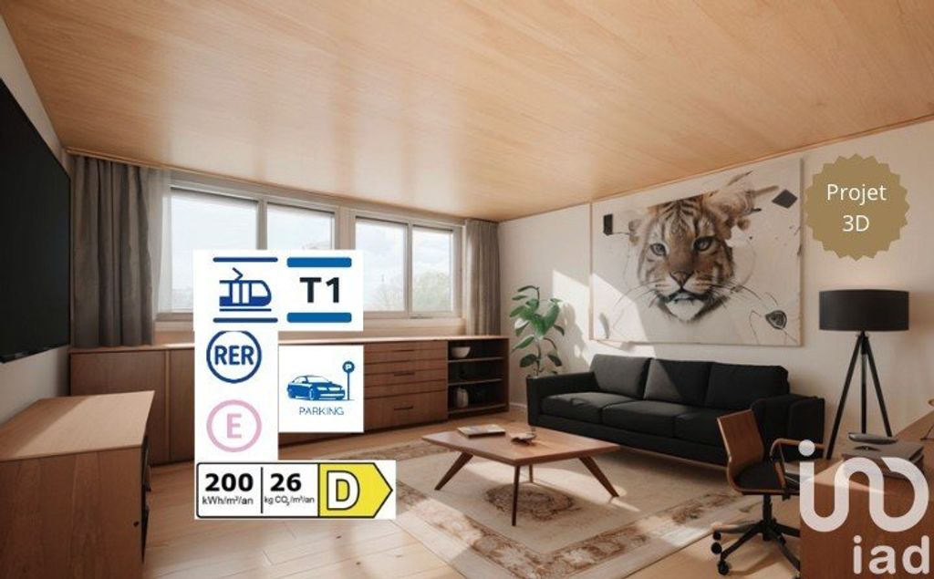 Achat appartement à vendre 3 pièces 51 m² - Noisy-le-Sec