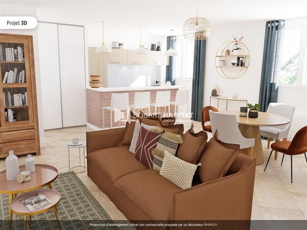 Achat appartement à vendre 2 pièces 50 m² - Uzel