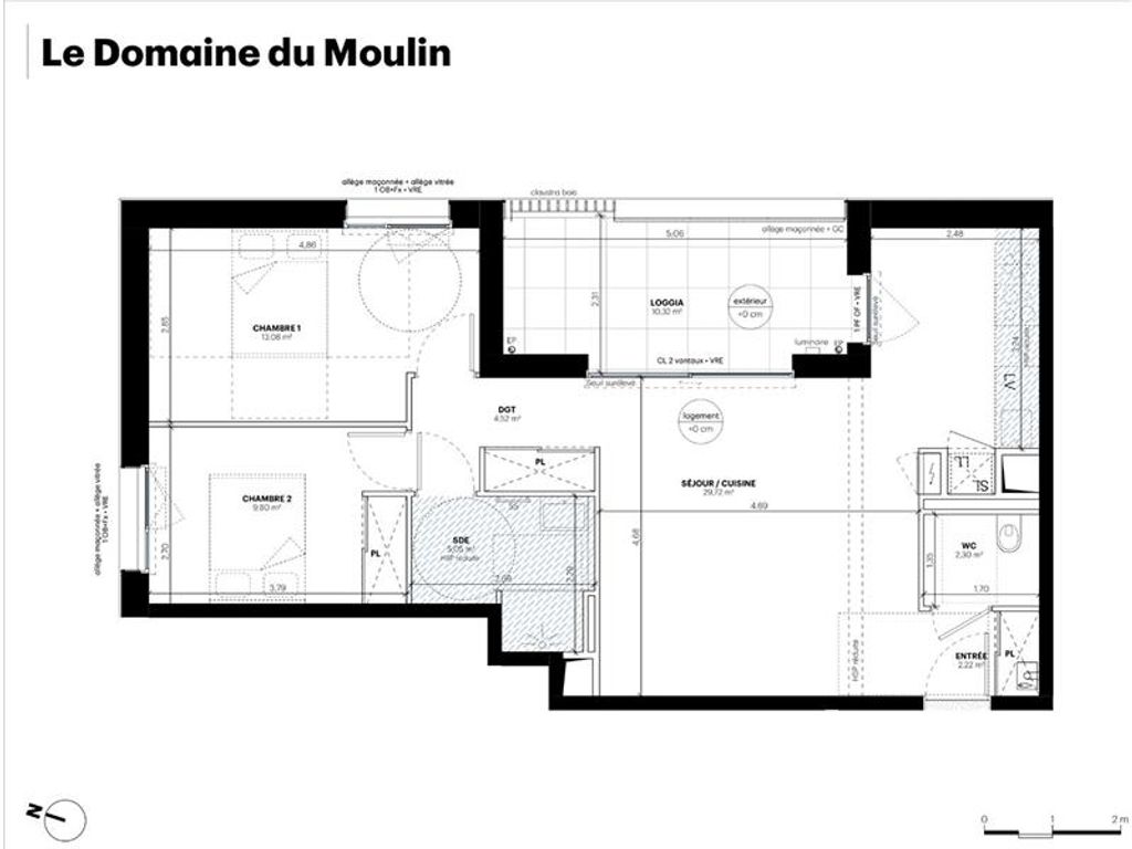 Achat appartement à vendre 3 pièces 67 m² - La Chapelle-sur-Erdre