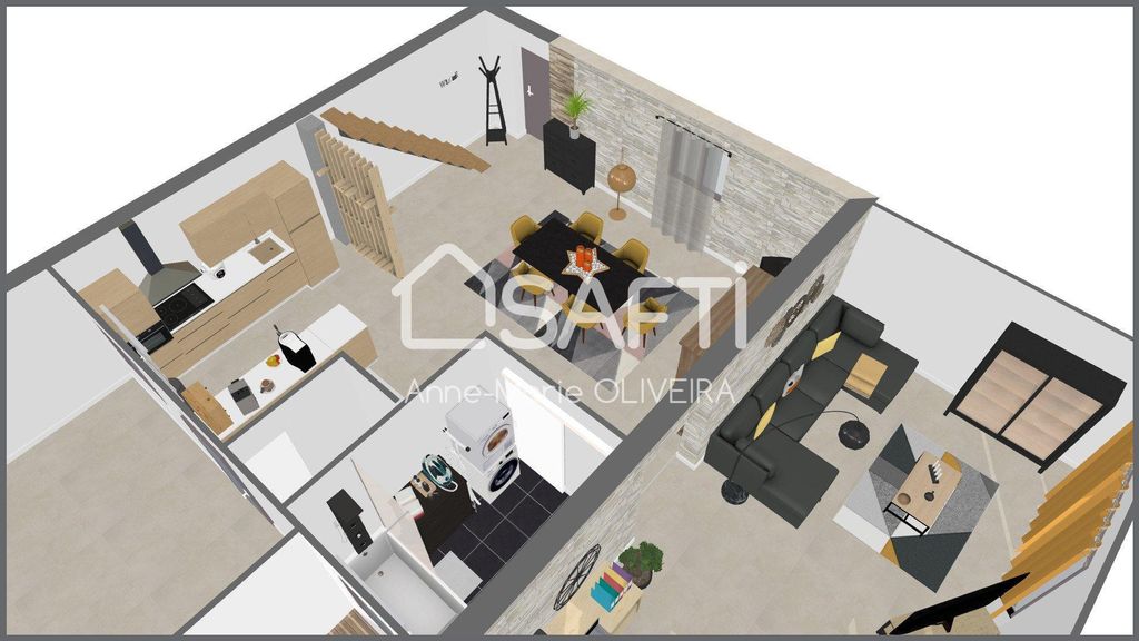 Achat maison à vendre 2 chambres 125 m² - Chauny