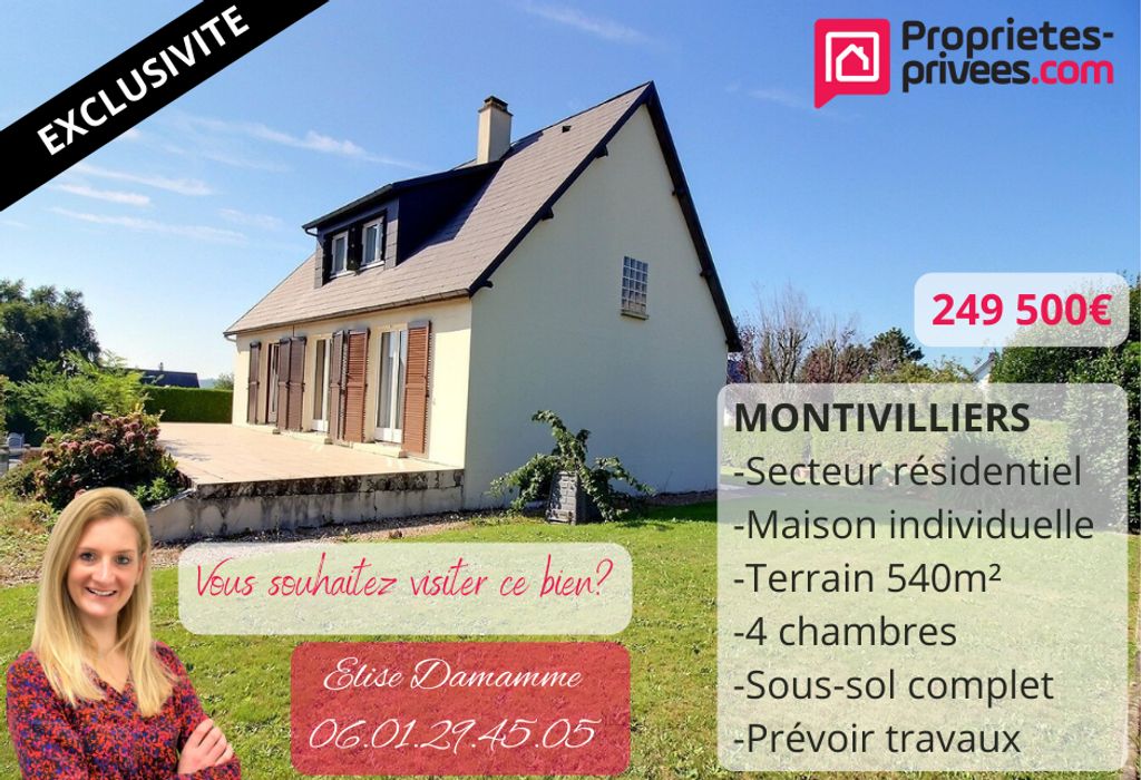 Achat maison à vendre 4 chambres 113 m² - Montivilliers