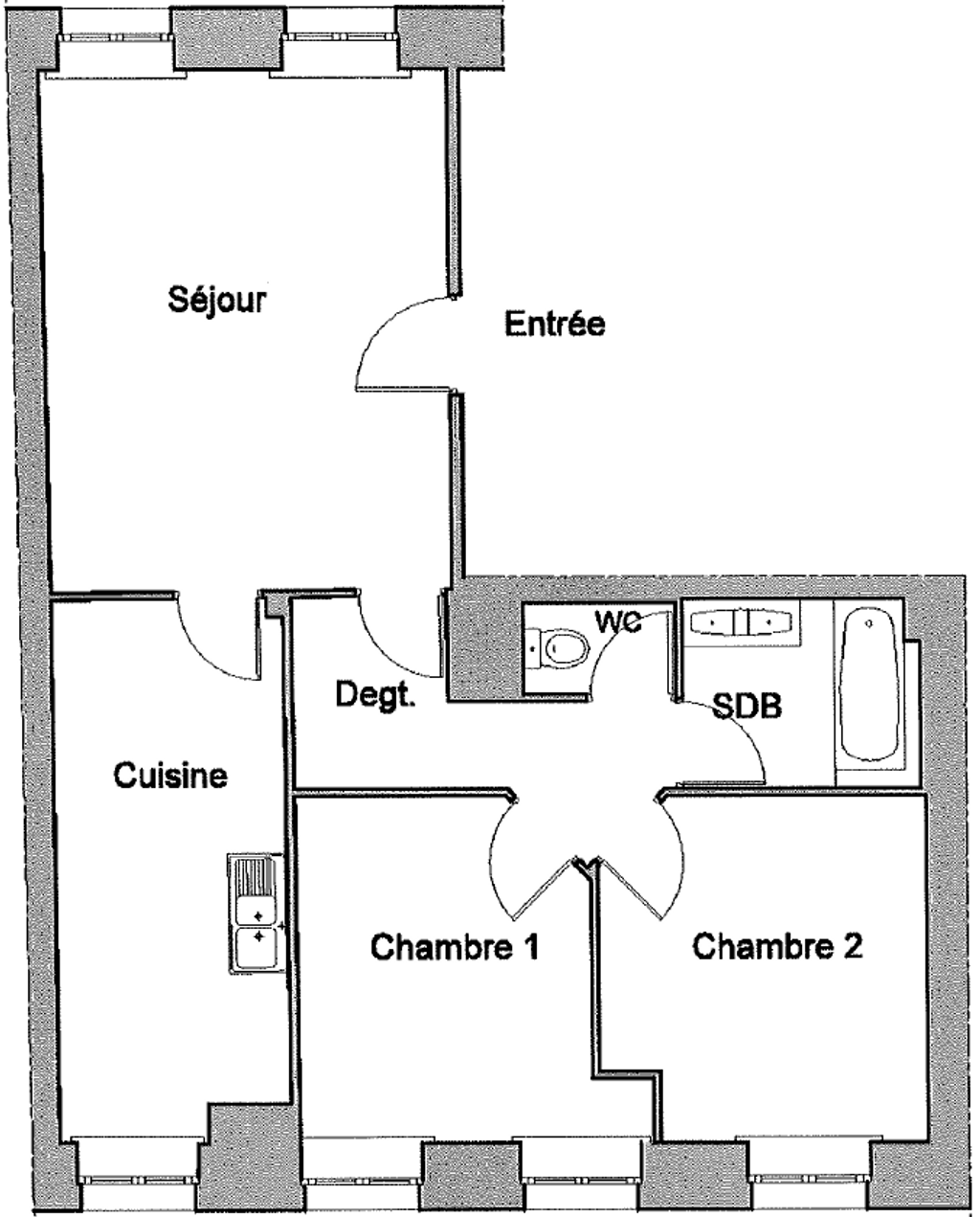 Achat appartement à vendre 3 pièces 66 m² - Abbeville