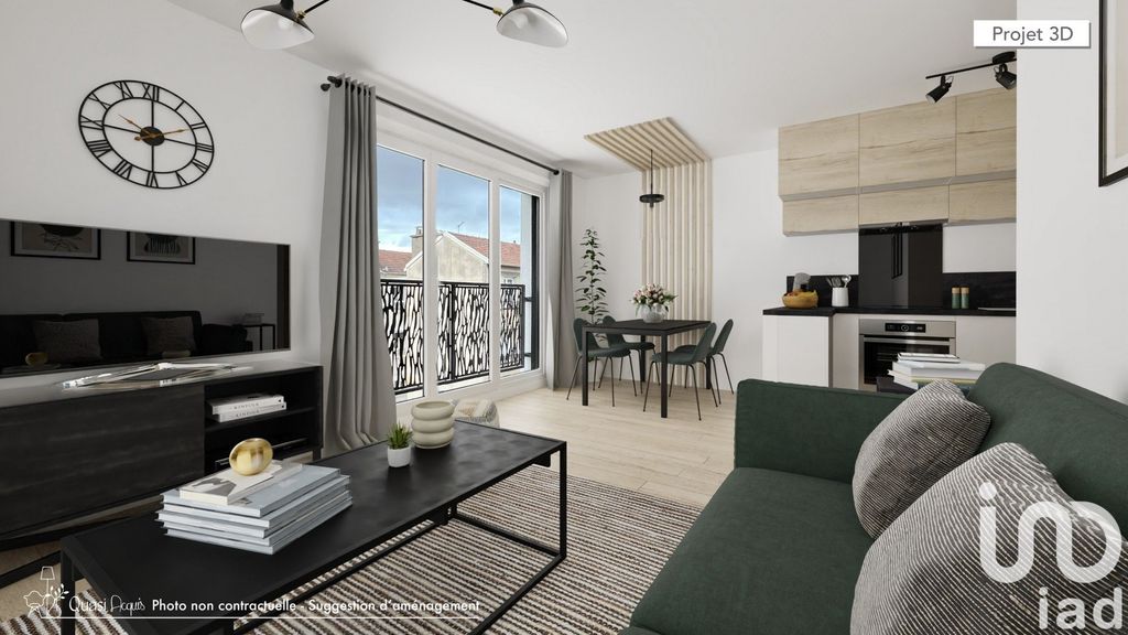 Achat appartement à vendre 3 pièces 65 m² - Asnières-sur-Seine