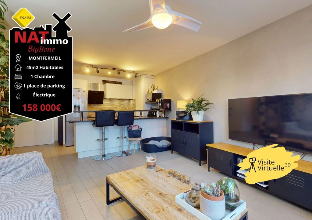 Achat appartement à vendre 2 pièces 45 m² - Montfermeil