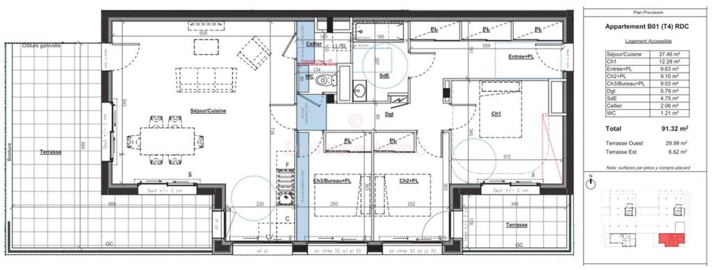 Achat appartement à vendre 4 pièces 91 m² - Retiers
