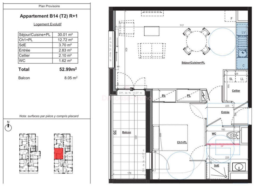 Achat appartement à vendre 2 pièces 53 m² - Retiers