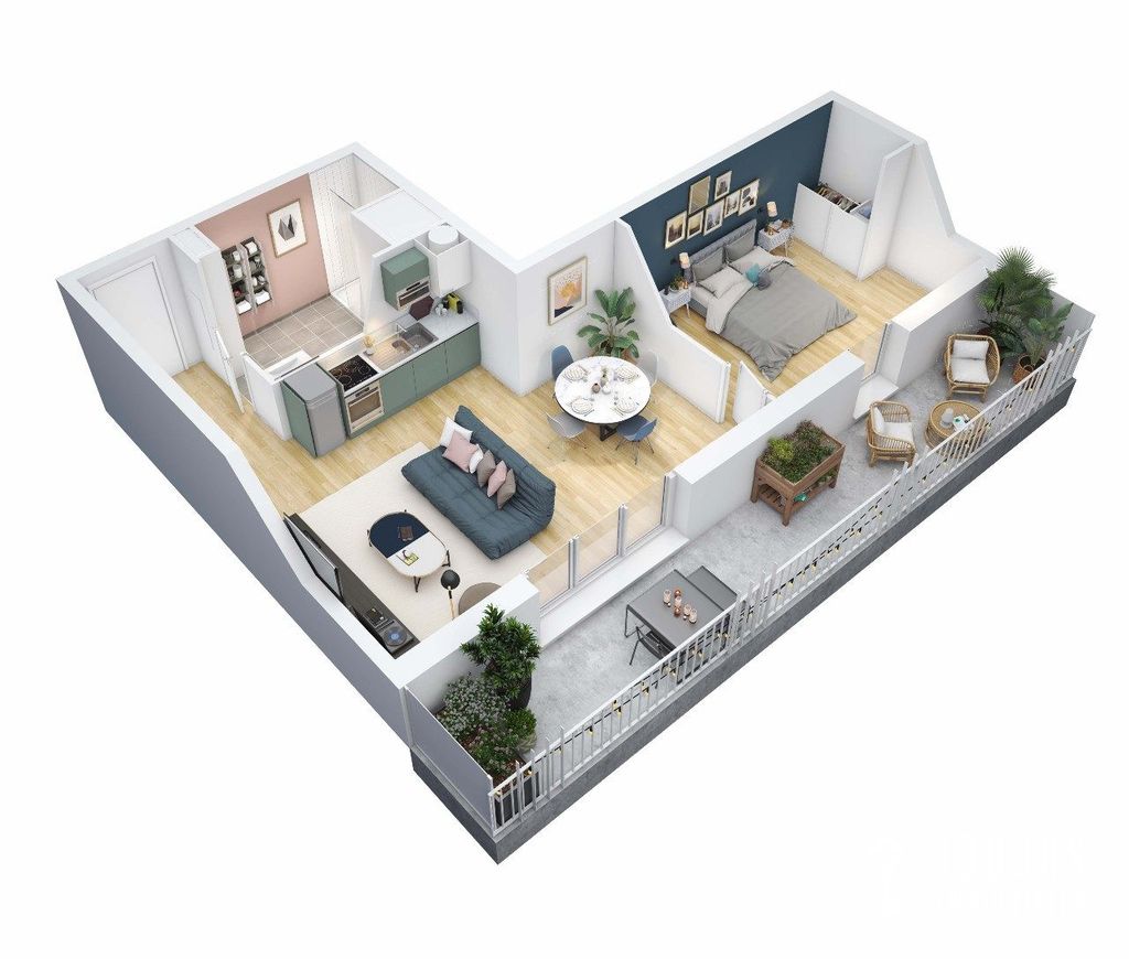 Achat appartement à vendre 2 pièces 44 m² - Le Bouscat