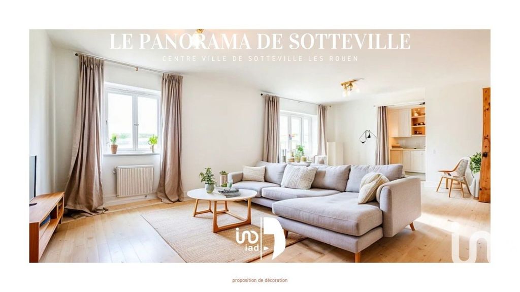 Achat appartement à vendre 4 pièces 85 m² - Sotteville-lès-Rouen