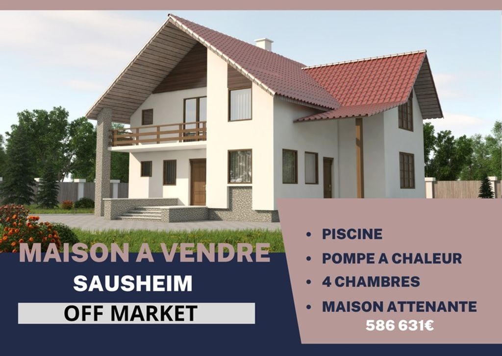 Achat maison à vendre 5 chambres 172 m² - Sausheim