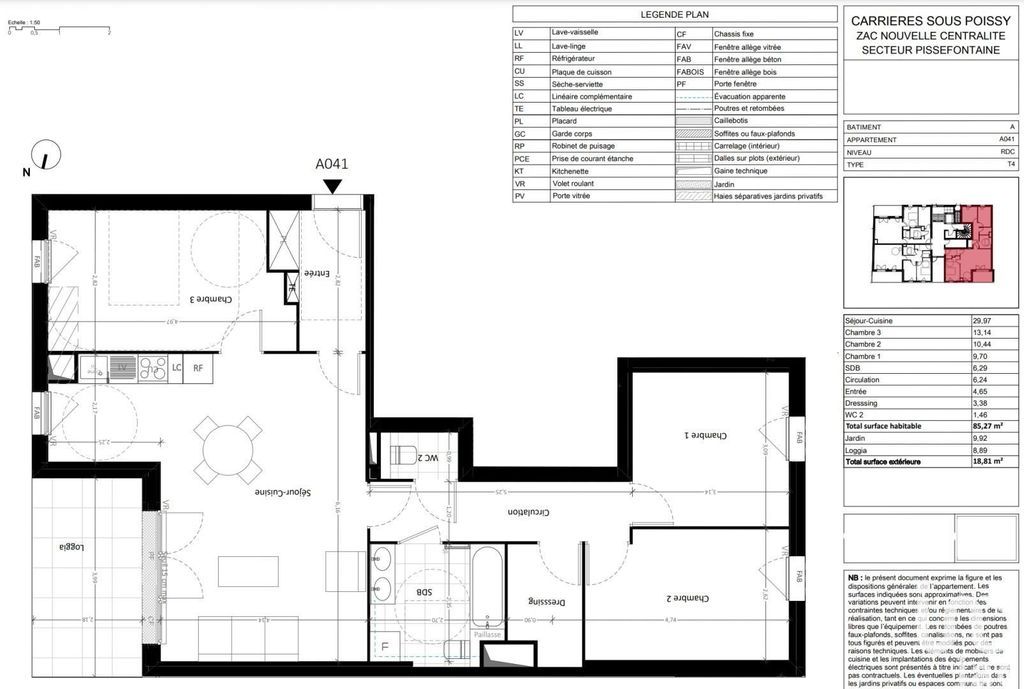 Achat appartement à vendre 4 pièces 85 m² - Carrières-sous-Poissy