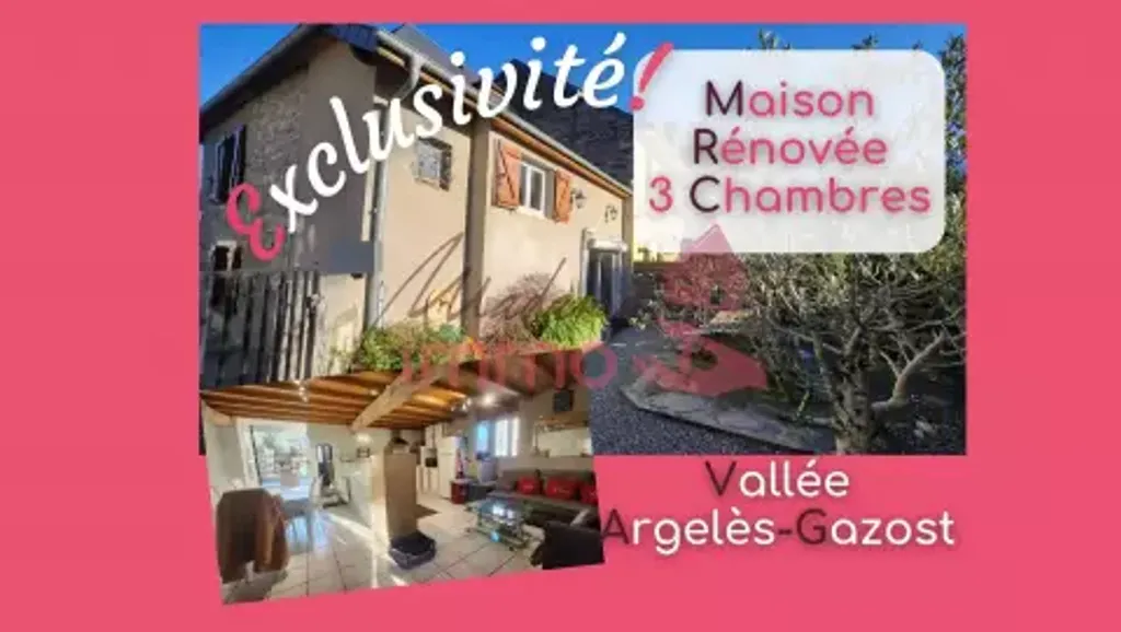 Achat maison à vendre 3 chambres 73 m² - Argelès-Gazost