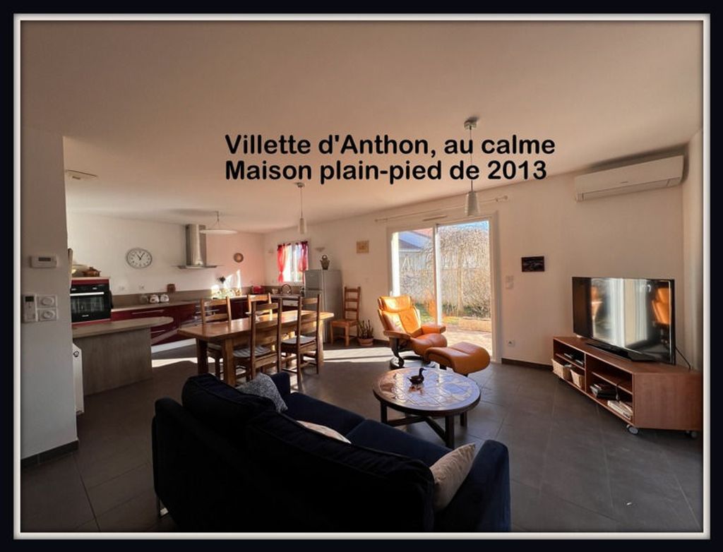 Achat maison à vendre 3 chambres 85 m² - Villette-d'Anthon
