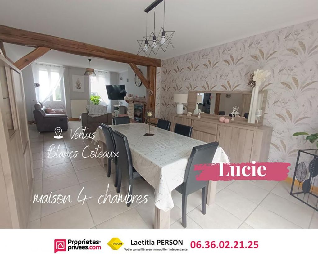 Achat maison à vendre 4 chambres 132 m² - Vertus