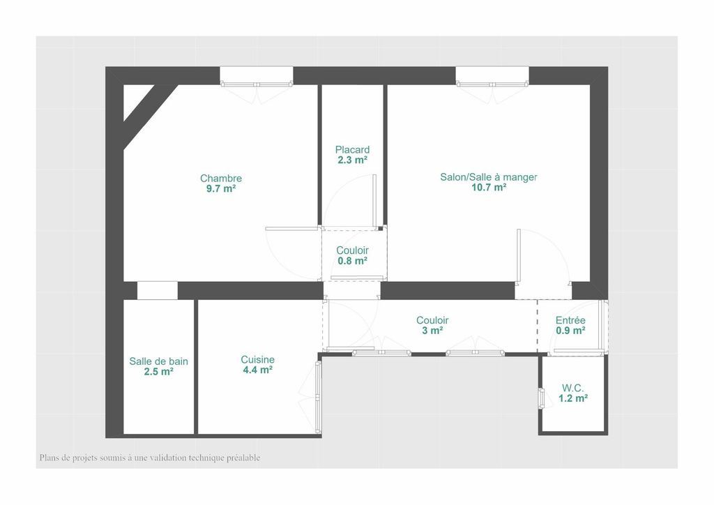 Achat appartement à vendre 2 pièces 36 m² - Paris 11ème arrondissement