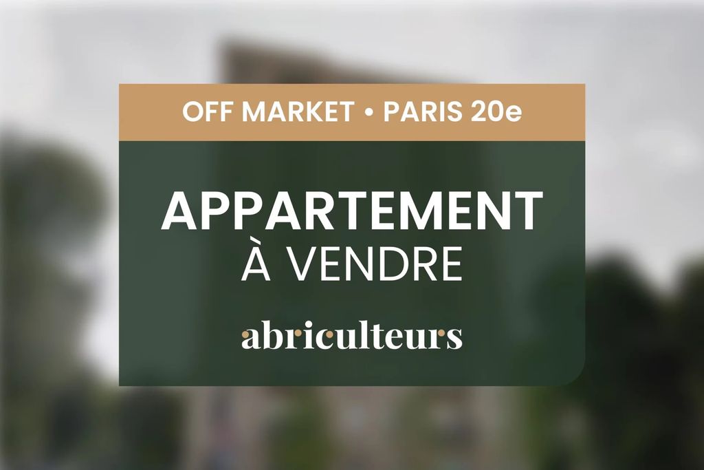 Achat appartement 3 pièce(s) Paris 20ème arrondissement