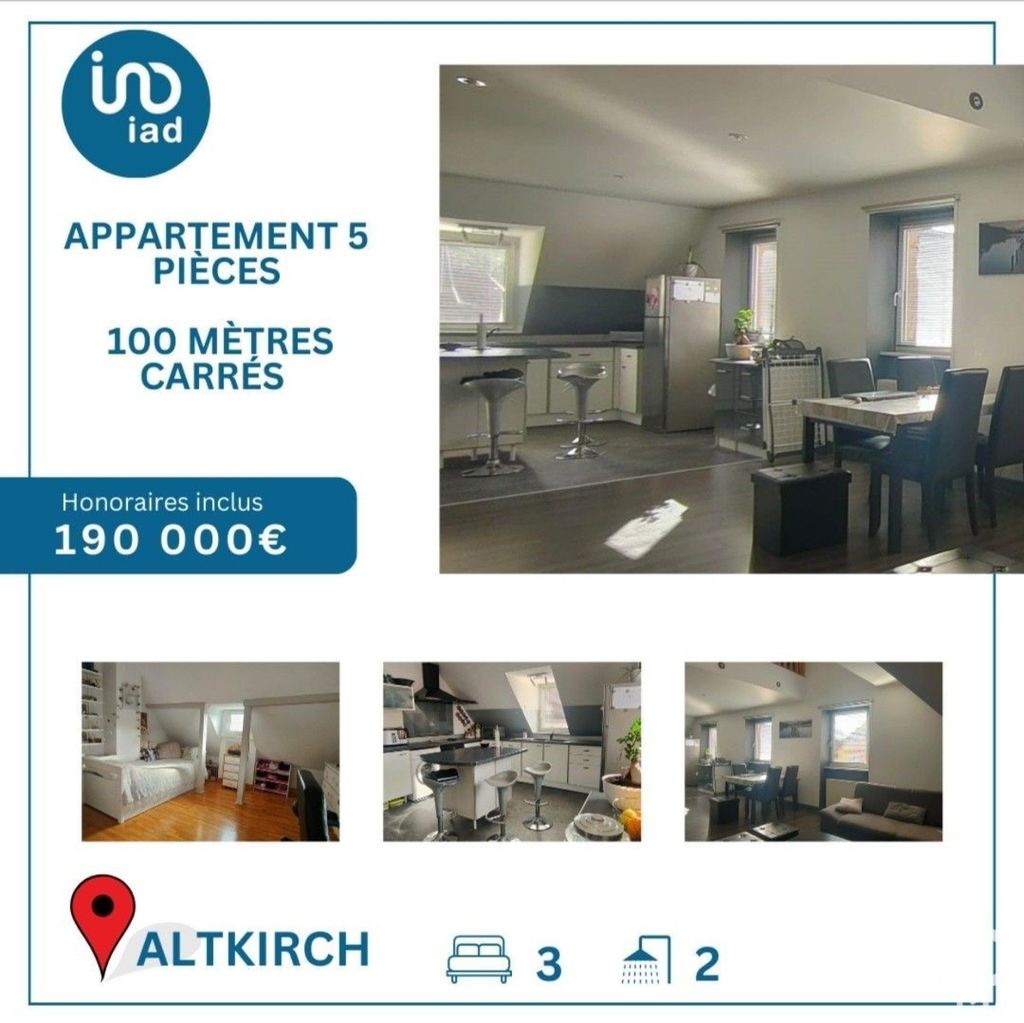 Achat duplex à vendre 5 pièces 100 m² - Altkirch