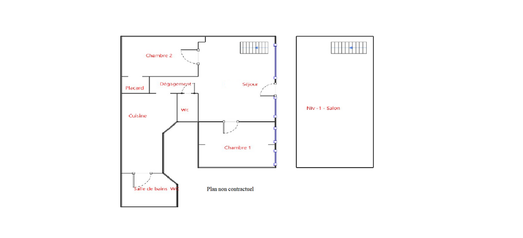 Achat souplex à vendre 4 pièces 95 m² - Paris 17ème arrondissement