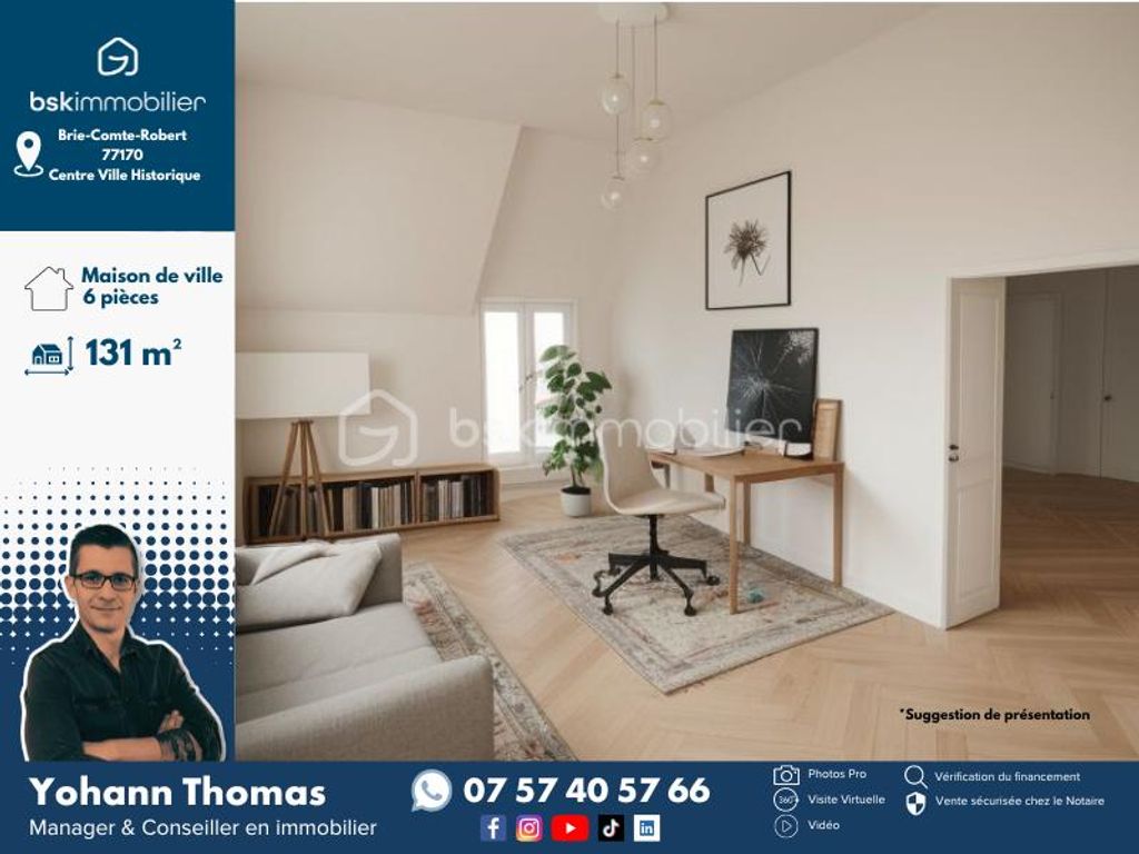 Achat maison à vendre 4 chambres 131 m² - Brie-Comte-Robert