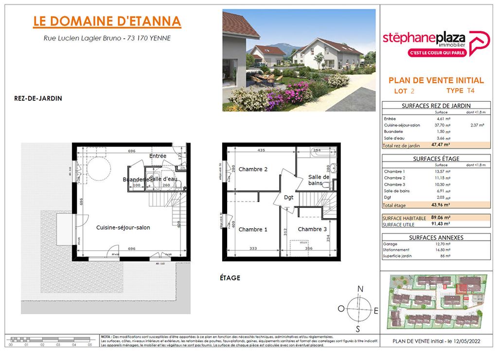 Achat duplex à vendre 4 pièces 91 m² - Yenne